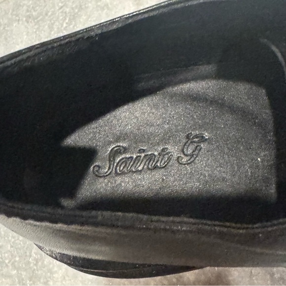 $220 SAINT G Erica Shoes DERBY LOAFFER BLACK LEATHER PLATFORM size 10 NWOB - Picture 8 of 8
